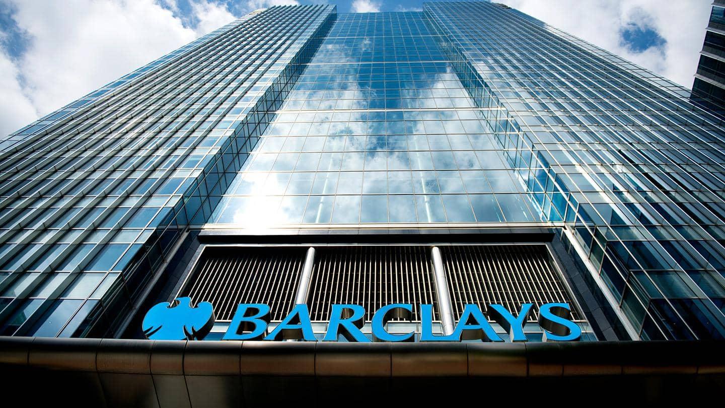Barclays building at Canary Wharf, photographed in 2018